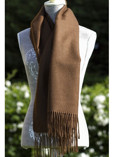 Scarf Plain Chocolate Brown 