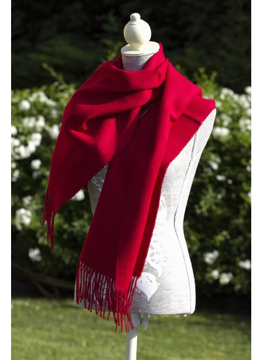 Scarf Plain Dark Red 