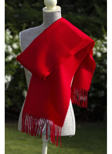 Scarf Plain Light Red