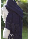 SCARF NAVY BLUE 100% BABY ALPACA