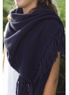 SCARF NAVY BLUE 100% BABY ALPACA