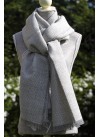 GREY STONE PASHMINA 100% BABY ALPACA